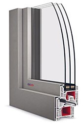 plastove okno OPTIM CL s hliníkovým klipom